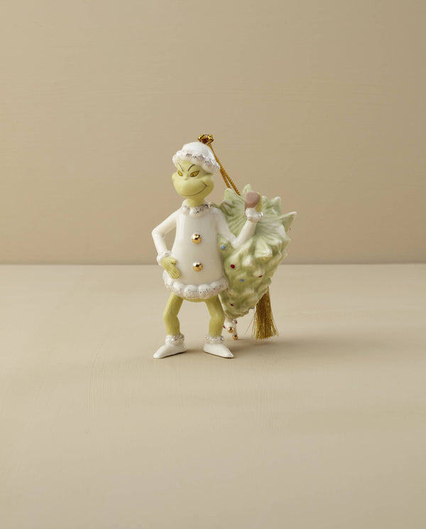 Lenox The Grinch Stealing The Tree Ornament Ivory, NO COLOR PORCELAIN 895813