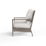 Laguna Club Chair in Canvas Flax, No Welt SW3501-21-FLAX-STKIT Sunset West