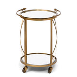 Park Hill Hampton Round Tray Serving Cart EFC16009