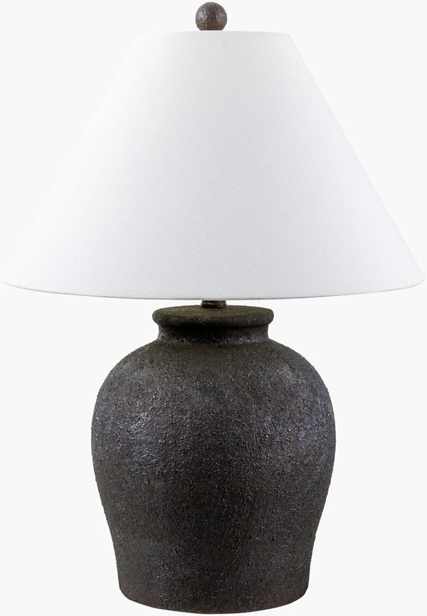 Livabliss Mabon Ceramic Base Table Lamp with Linen Shade for Bedroom or Living Room Ambiance MBN-001