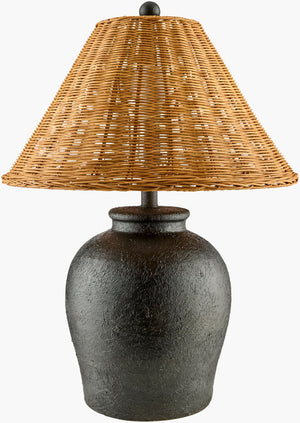 Livabliss Mabon Ceramic Base Linen Shade Table Lamp for Warm Ambient Bedroom Living Room Glow MBN-002