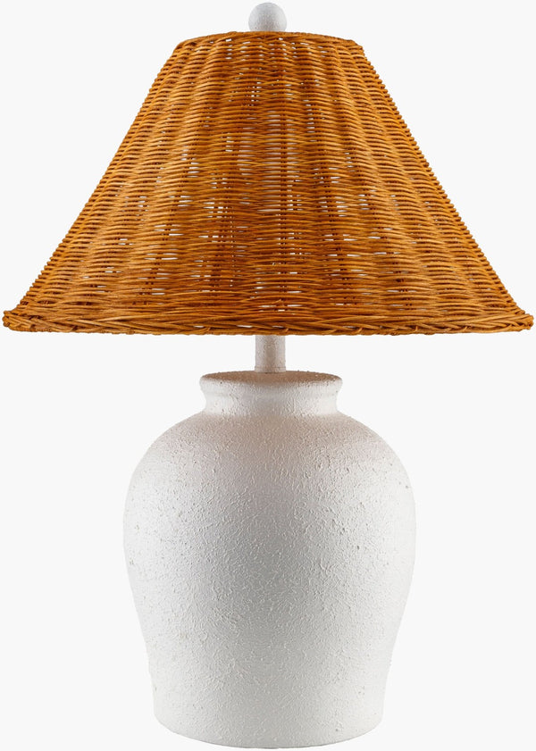 Livabliss Mabon Ceramic Base Table Lamp with Linen Shade for Bedroom or Living Room Decor MBN-004