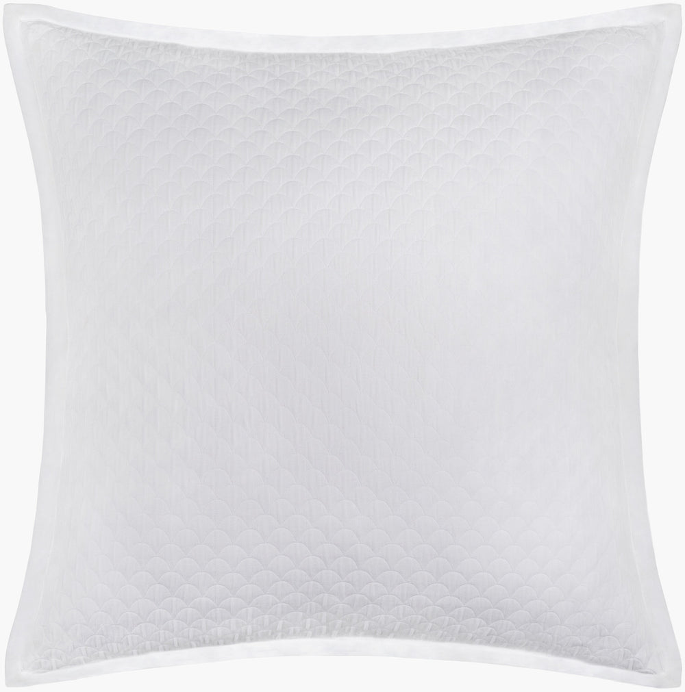 Surya Melbourne Coastal-inspired Bedding Swatch - 20"H X 26"W Cotton-polyester Blend For Beachy Decor White Cotton,Polyester,Cotton,Polyester Mbn1000-sw