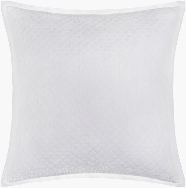 Surya Melbourne Coastal-inspired Bedding Swatch - 20"H X 26"W Cotton-polyester Blend For Beachy Decor White Cotton,Polyester,Cotton,Polyester Mbn1000-sw