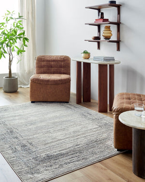 Livabliss Marbella Classic Patterned Area Rug Recycled Pet Yarn Turkish Woven Neutral Living Room MBR2304-537