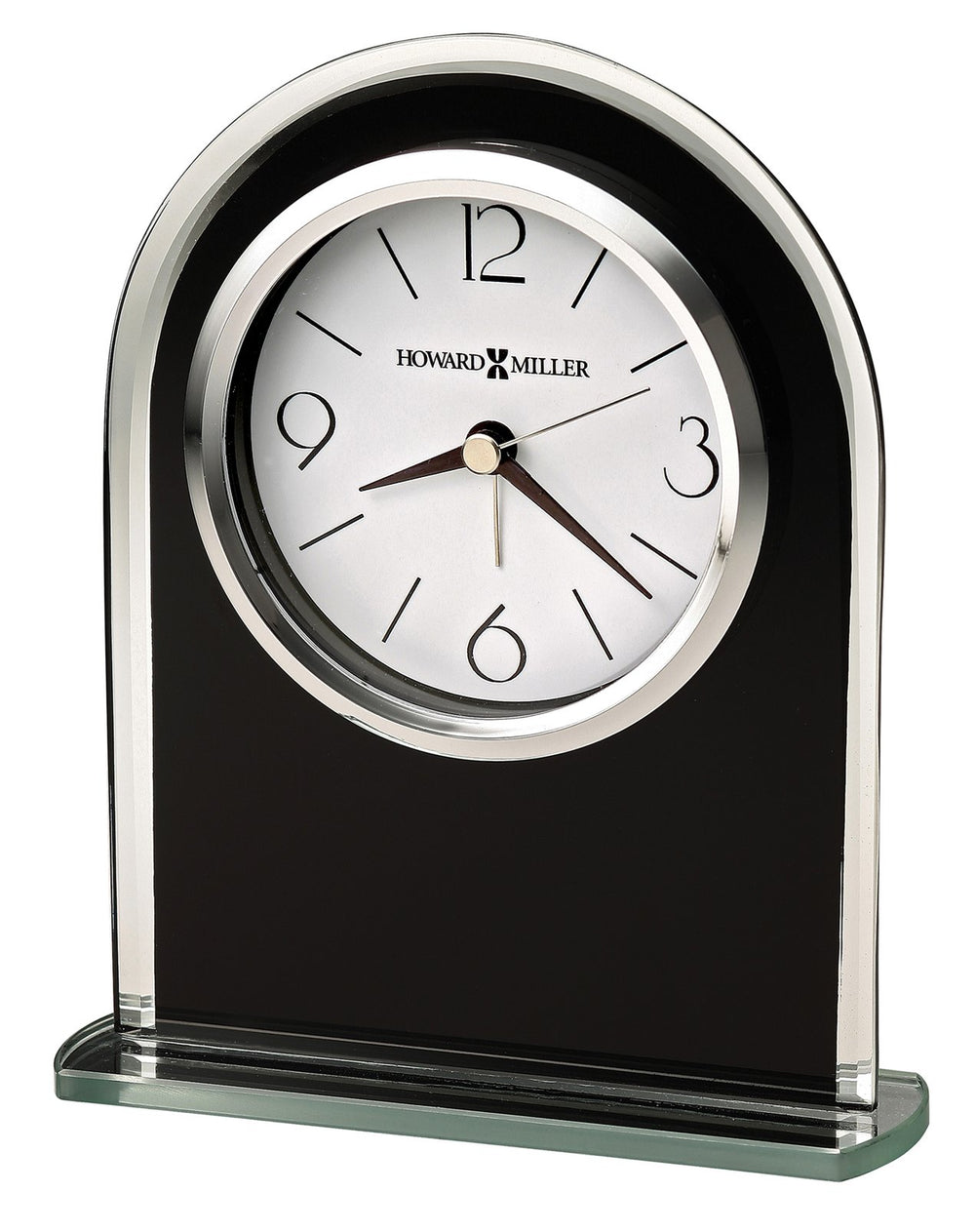 Hekman Furniture 645702 Ebony Luster Table Clock - Modern Quartz Movement, Stylish Design For Any Room Decor  Ebony Luster Tabletop Clock 645702