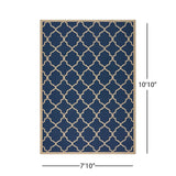 Christopher Knight Home® - Noble House - Serafin Indoor Geometric 8 X 11 Area Rug, Navy and Ivory