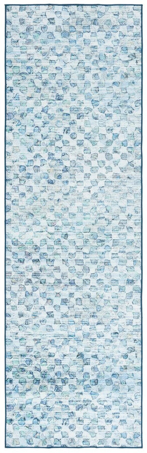 Safavieh Malibu 917 MBU917 Power Loomed Transitional Rug Grey / Aqua MBU917F-9