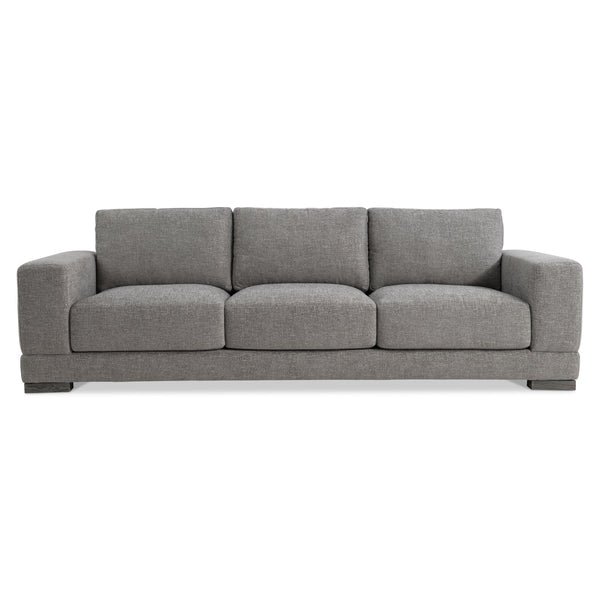 Bernhardt Bernhardt Lars Sofa — Made-To-Order Modern Fabric Seating With Plush Deep Cushions & Textured Wood Feet B1267A