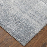 Feizy Rugs Eastfield Viscose/Wool Hand Woven Casual Rug Blue/Silver 8' x 8' Round