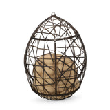 Christopher Knight Home® Noble House Marlin Hanging Egg Chair-Basket