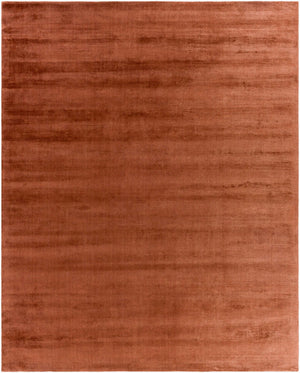 Surya Malcolm 2' X 3' Handmade Tencel Rug - Exquisite Hand-loomed Design For Elegant Home Décor Rust Tencel Mcc2300-23