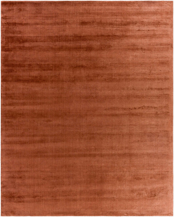 Surya Malcolm 2' X 3' Handmade Tencel Rug - Exquisite Hand-loomed Design For Elegant Home Décor Rust Tencel Mcc2300-23
