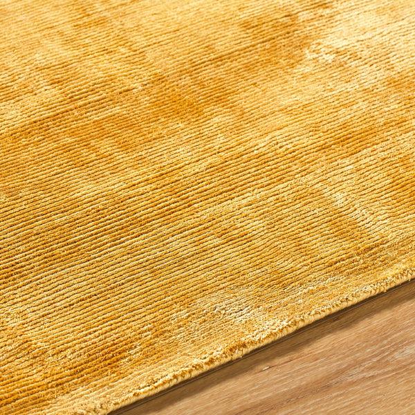 Surya Malcolm 2' X 3' Handmade Tencel Rug - Exquisite Hand-loomed Design For Elegant Home Décor Goldenrod Tencel Mcc2301-1014