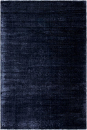Surya Malcolm 2' X 3' Handmade Tencel Rug - Exquisite Hand-loomed Design For Elegant Home Décor Midnight Blue Tencel Mcc2303-1014