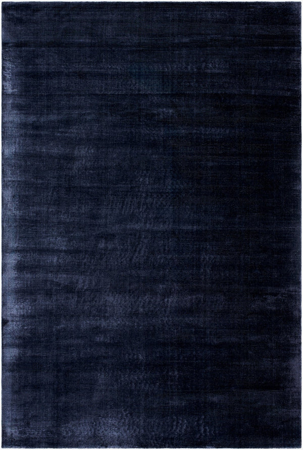 Surya Malcolm 2' X 3' Handmade Tencel Rug - Exquisite Hand-loomed Design For Elegant Home Décor Midnight Blue Tencel Mcc2303-1014