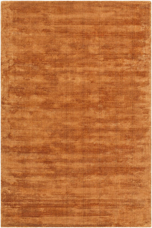 Surya Malcolm 2' X 3' Handmade Tencel Rug - Exquisite Hand-loomed Design For Elegant Home Décor Burnt Sienna Tencel Mcc2305-576