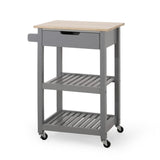 Christopher Knight Home® - Noble House - Dade Kitchen Cart with Wheels