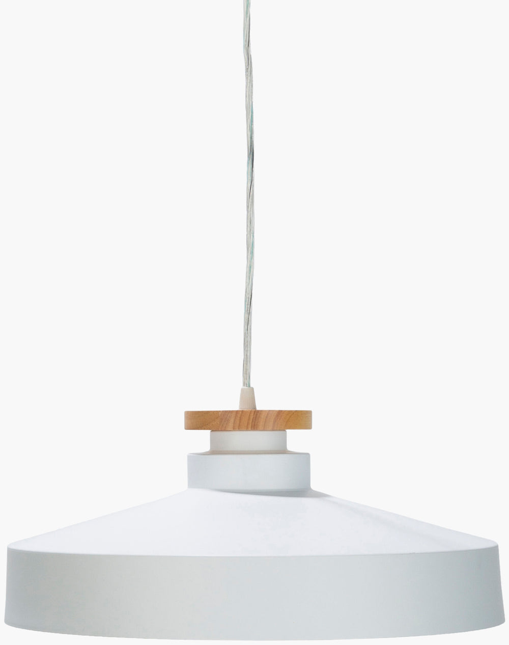 Surya Mcclean 16" Modern Pendant Light - Handcrafted Metal & Wood Design For Elegant Home Decor Upgrade Fixture, White,Cord, Translucent Iron,Wood Mcl-001