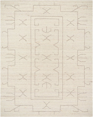 Livabliss Marcela Handwoven Wool Flatweave Accent Rug Artisan Crafted for Entryways and Bedside Ivory, Taupe 8' x 10' MCL2301-810