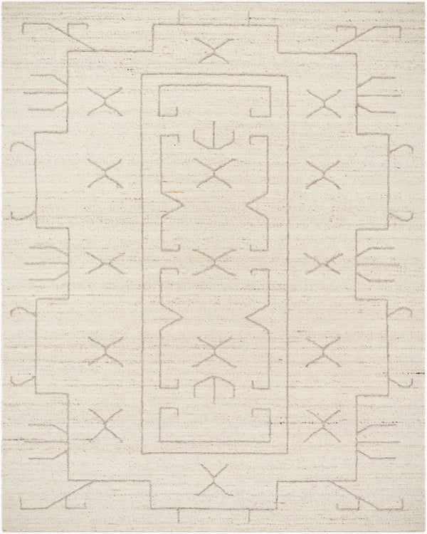 Livabliss Marcela Handwoven Wool Flatweave Accent Rug Artisan Crafted for Entryways and Bedside Ivory, Taupe 8' x 10' MCL2301-810