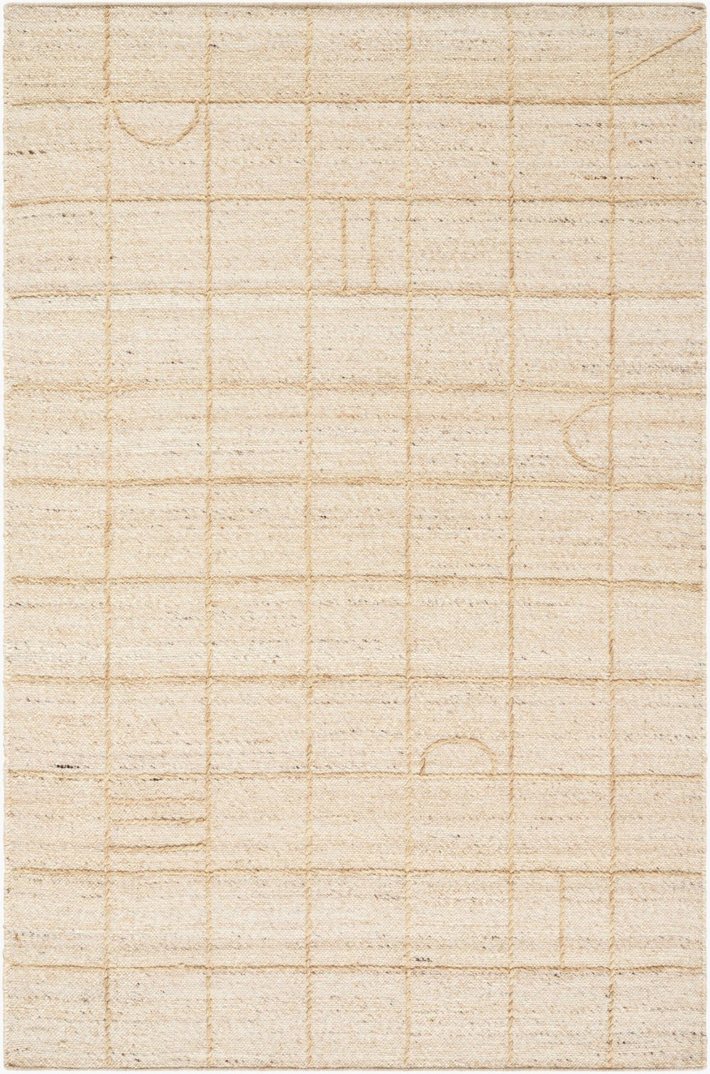 Livabliss Marcela Hand-woven Wool Flatweave Rug Artisan Crafted in India for Entryways Ivory, Sand 8' x 10' MCL2303-810