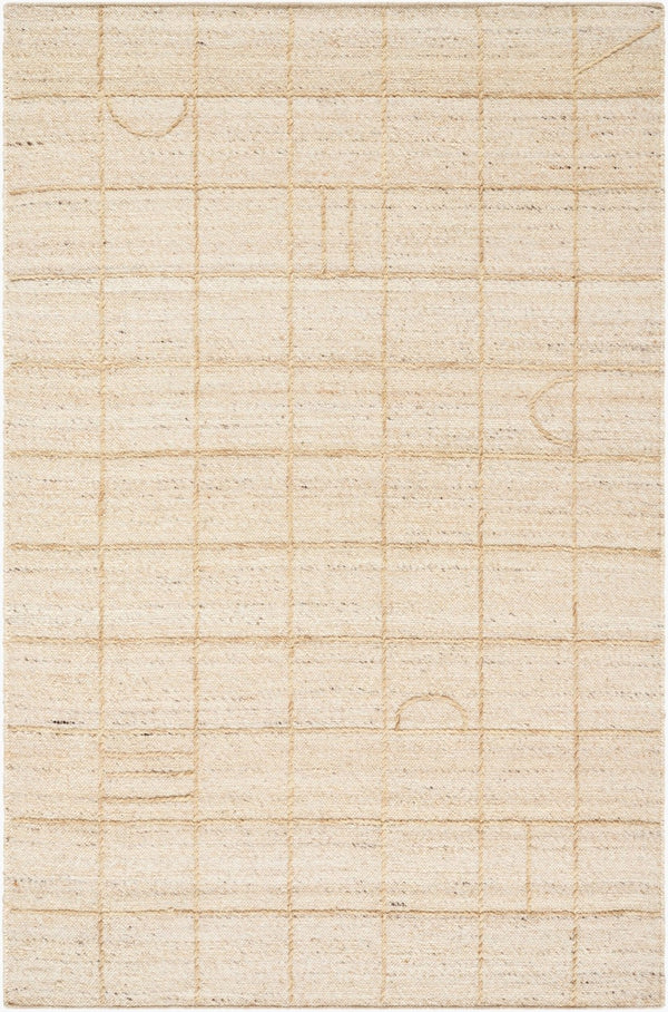 Livabliss Marcela Hand-woven Wool Flatweave Rug Artisan Crafted in India for Entryways Ivory, Sand 8' x 10' MCL2303-810