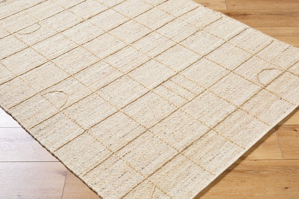 Livabliss Marcela Hand-woven Wool Flatweave Rug Artisan Crafted in India for Entryways Ivory, Sand 8' x 10' MCL2303-810