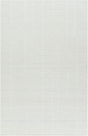Livabliss Marcela Handwoven Wool Flatweave Accent Rug for Entryways Bohemian and Modern Spaces Ivory, Pearl 2' x 3' MCL2306-23