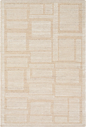 Livabliss Marcela Hand Woven Wool Flatweave Rug Artisan Crafted for Entryways and Small Spaces Beige, Ivory 9' x 12' MCL2307-912