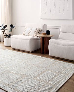 Livabliss Marcela Hand Woven Wool Flatweave Rug Artisan Crafted for Entryways and Small Spaces Beige, Ivory 9' x 12' MCL2307-912