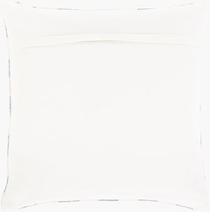 Surya Malcom 18"X18" Luxurious Cotton Accent Pillow - Stylish Home Decor, Easy Care, Elegant Comfort Blue Cotton,Cotton Mcm002-1818