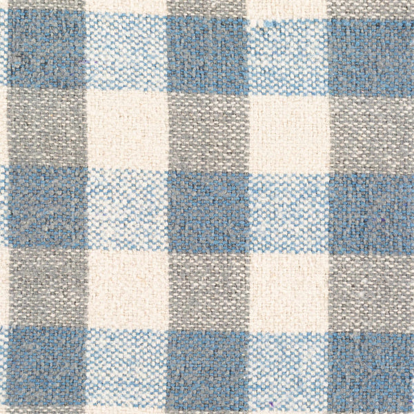 Surya Malcom 18"X18" Luxurious Cotton Accent Pillow - Stylish Home Decor, Easy Care, Elegant Comfort Blue Cotton,Cotton Mcm002-1818