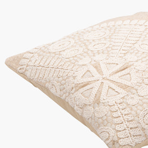 Surya Maricopa Coastal Style 18"L X 18"W Cotton Accent Pillow Cover - Textured Woven Design, Unique Decor Beige Cotton,Cotton Mcp001-2020p