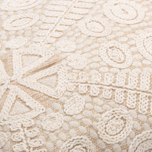 Surya Maricopa Coastal Style 18"L X 18"W Cotton Accent Pillow Cover - Textured Woven Design, Unique Decor Beige Cotton,Cotton Mcp001-2020p