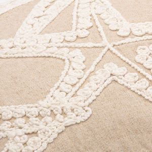 Surya Maricopa Coastal Style 18"L X 18"W Cotton Accent Pillow Cover - Textured Woven Design, Unique Decor Tan Cotton,Cotton Mcp002-1818d