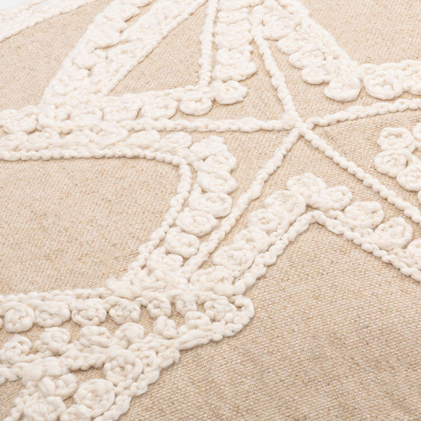 Surya Maricopa Coastal Style 18"L X 18"W Cotton Accent Pillow Cover - Textured Woven Design, Unique Decor Tan Cotton,Cotton Mcp002-1818d