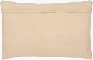 Surya Maricopa 14"L X 22"W Coastal Lumbar Pillow - Elegant Cotton-linen Blend For Beachy Home Decor Beige Cotton,Linen,Cotton Mcp003-1422