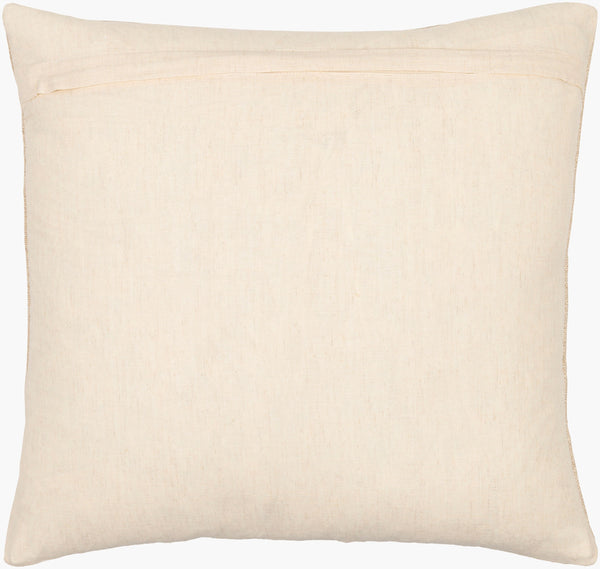 Surya Maricopa Coastal Style 18"L X 18"W Cotton Accent Pillow Cover - Textured Woven Design, Unique Decor Beige Cotton,Linen,Cotton Mcp003-1818