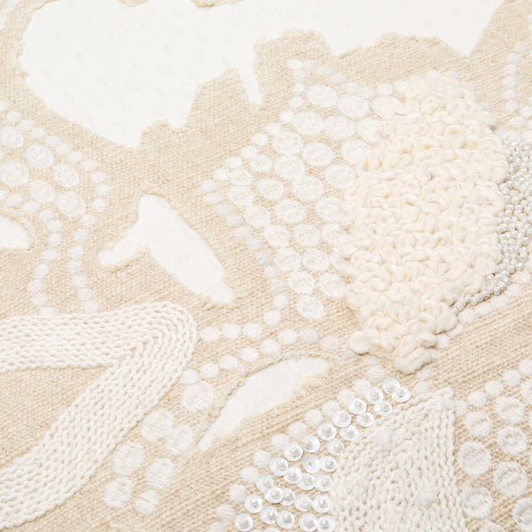 Surya Maricopa Coastal Style 18"L X 18"W Cotton Accent Pillow Cover - Textured Woven Design, Unique Decor Beige Cotton,Linen,Cotton Mcp003-1818