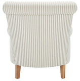 Safavieh Hazina Club Chair Beige Stripe MCR1002E