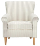 Safavieh Hazina Club Chair Beige Stripe MCR1002E