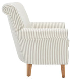 Safavieh Hazina Club Chair Beige Stripe MCR1002E