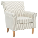 Safavieh Hazina Club Chair Beige Stripe MCR1002E