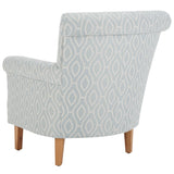 Safavieh Hazina Club Chair XII23 Light Blue Wood MCR1002G