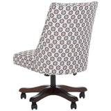 Safavieh Scarlet Desk Chair XII23 Black Flower Kcchs/Creme MCR1028D