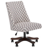 Safavieh Scarlet Desk Chair XII23 Black Flower Kcchs/Creme MCR1028D