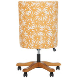 Safavieh Scarlet Desk Chair XII23 Yellow Flower Kcchs/Creme MCR1028E