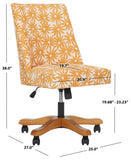 Safavieh Scarlet Desk Chair XII23 Yellow Flower Kcchs/Creme MCR1028E