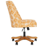 Safavieh Scarlet Desk Chair XII23 Yellow Flower Kcchs/Creme MCR1028E